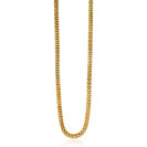 ZINZI zilveren schakelketting geel verguld 4,5mm breed 45cm ZIC1057G 