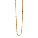 ZINZI zilveren fantasie ketting geel verguld 42-45cm ZIC1128G 