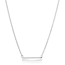 ZINZI zlv. collier met recht plaatje
