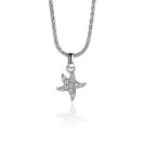 ZINZI zlv. hanger zeester pave zirconia's