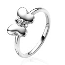 ZINZI zlv. ring vlinder met zirconia mt.60