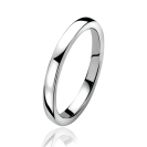 ZINZI Sterling Silver Ring Shiny 2mm ZIR828
