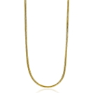 Zinzi silberne Schlangenkette gelb vergoldet 1mm breit ZISL45G
