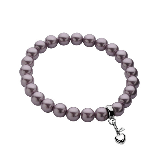 Zinzi Charms rek-armband one-size paarse parels CH-A20P 