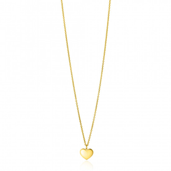 ZINZI Gold 14 kt Necklace Heart Pendant 8mm 43cm ZGC312