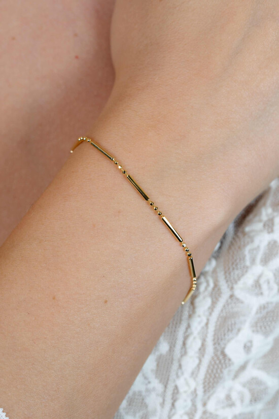 ZINZI Gold Plated Sterling Silver Fantasy Bracelet Bars ZIA1452G