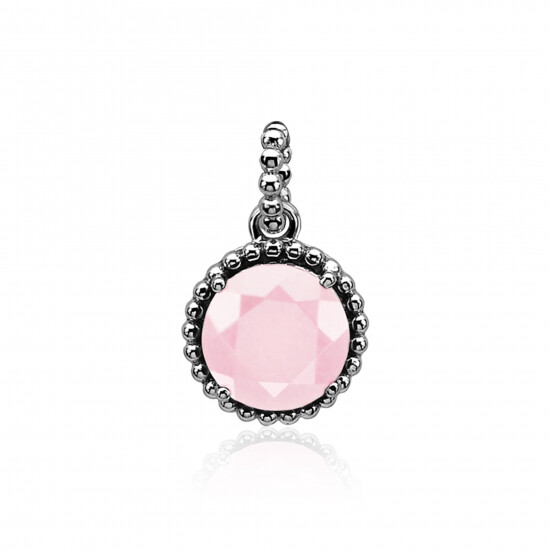 Zinzi zilveren hanger roze ZIH842R