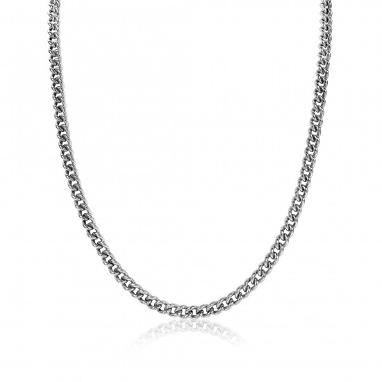 ZINZI zilveren gourmet collier 4,5mm breed 45cm ZIC1414