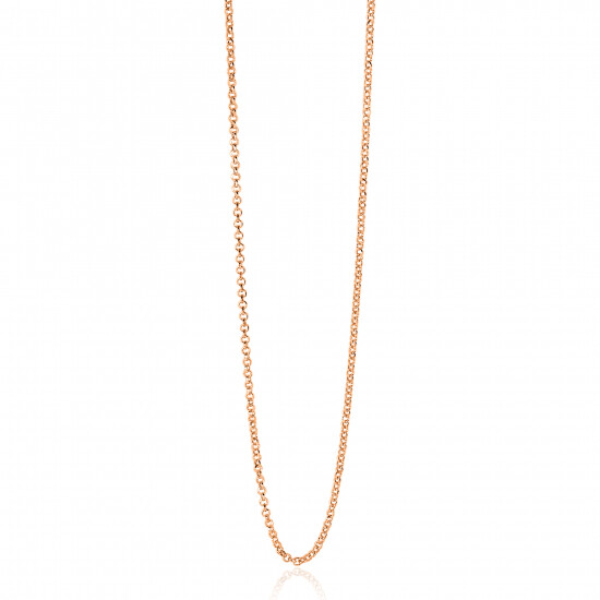 ZINZI zlv. jasseron collier 60 cm rosé verguld