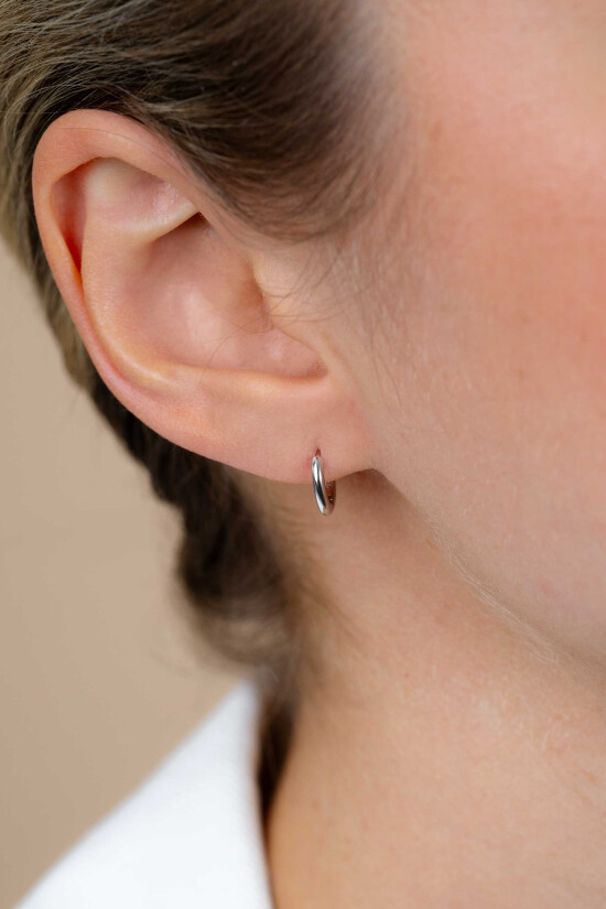 10mm ZINZI Sterling Silver Hoop Earrings width 2mm ZIO2261
