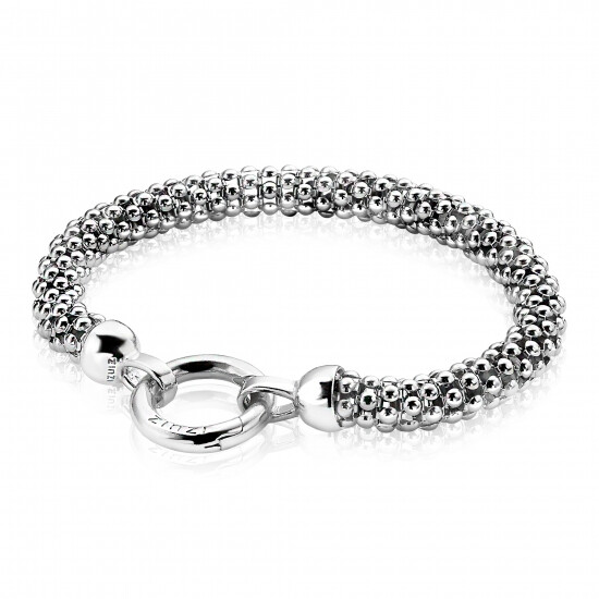 ZINZI Sterling Silver Chain Bracelet width 7mm 19cm ZIA733