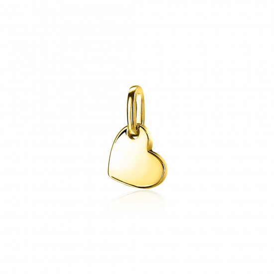ZINZI Gold Plated Sterling Silver Pendant Heart ZIH2065G