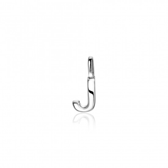 ZINZI zilveren letter hanger J ZIH2140J