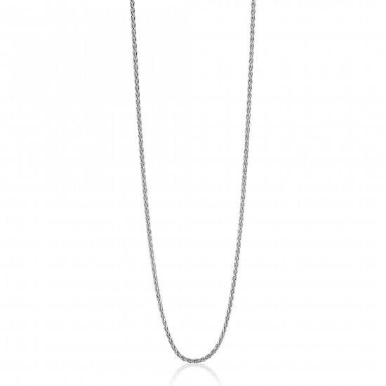 60cm ZINZI zilveren palmier ketting ZILC-P60