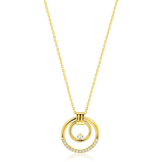 ZINZI zlv.gg.verg.collier hanger 2 xrond open en zirc.