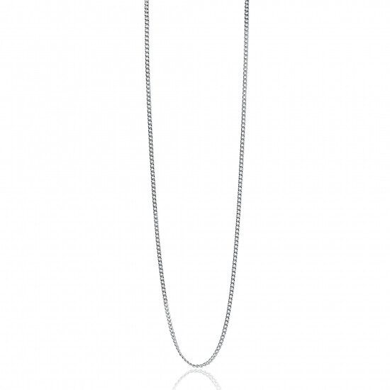 42cm ZINZI zilveren gourmet ketting ZILC-G42