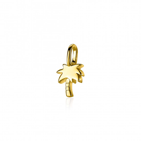 ZINZI Gold Plated Sterling Silver Pendant Palm Tree ZIH2069G