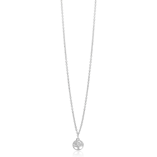 ZINZI zlv. collier met bedel levensboom
