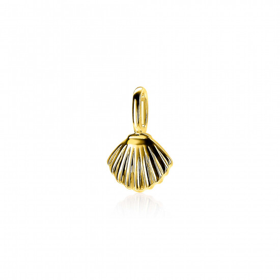 ZINZI Gold Plated Sterling Silver Pendant Shell ZIH2062G