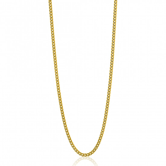 45cm ZINZI silberne Gourmet Kette gelbvergoldet ZILC-G45G