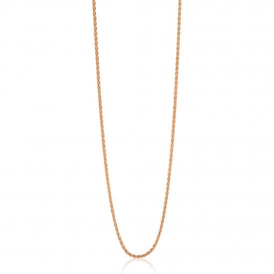 ZINZI zlv. palmier collier 70 cm rosé verguld