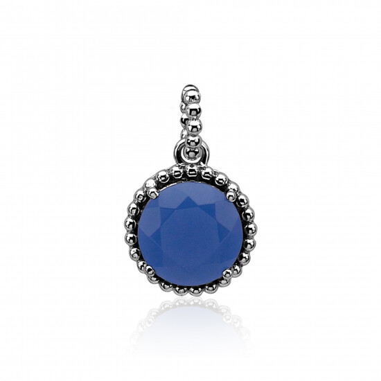 Zinzi zilveren hanger blauw ZIH842B 