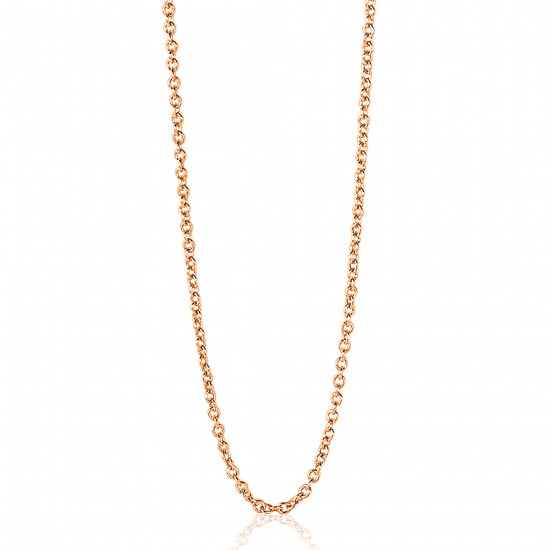 90cm ZINZI zilveren anker ketting rosé verguld ZILC-A90R