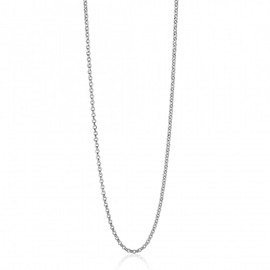 60 cm ZINZI zilveren jasseron ketting ZILC-J60