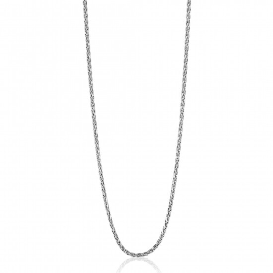 45cm ZINZI zilveren palmier ketting ZILC-P45