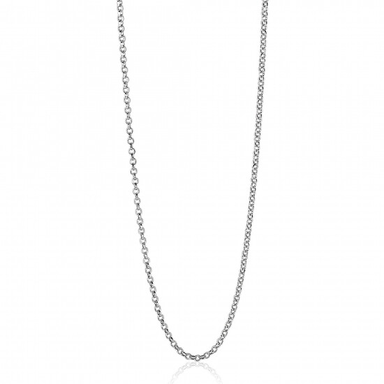 42cm ZINZI zilveren jasseron ketting ZILC-J42