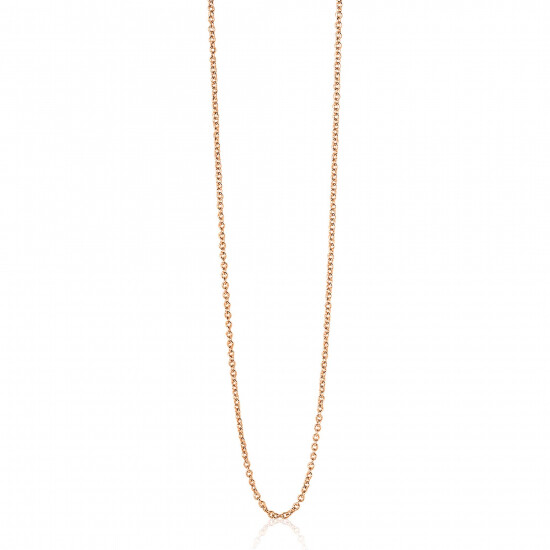 70cm ZINZI zilveren anker ketting rosé verguld ZILC-A70R