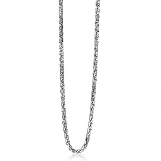 ZINZI zilveren schakelcollier palmier 2mm breed 45cm ZIC1931
