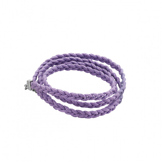Zinzi by Fatima wikkelarmband paars 75cm ZBF11P