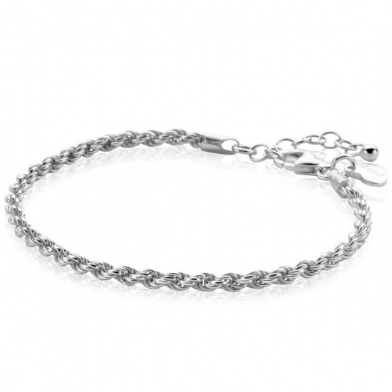 ZINZI zilveren koord armband 2,6mm breed ZIA2386
