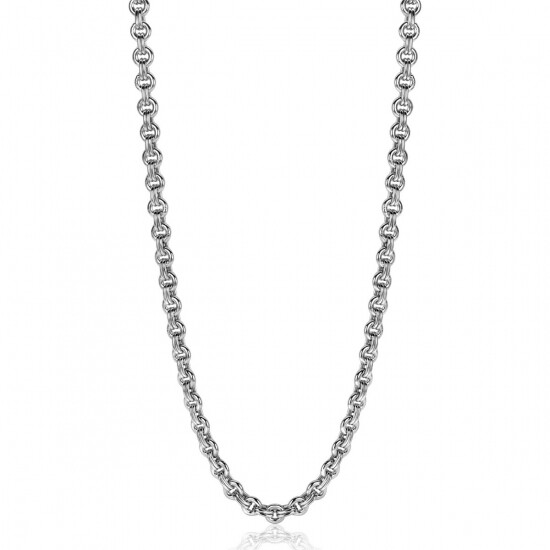 ZINZI Sterling Silver Necklace Round Chains width 5mm 45cm ZIC2239