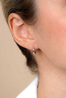 12mm ZINZI Sterling Silver Hoop Earrings width 2mm ZIO194