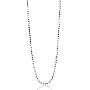 70cm ZINZI zilveren bolletjes ketting, 0,9mm breed. ZILC-B70