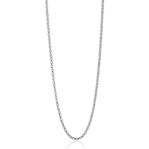 42cm ZINZI Sterling Silver Rolo Chain Necklace ZILC-J42
