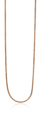 ZINZI silberne Schlangenkette rosé vergoldet 1mm breit ZISL45R