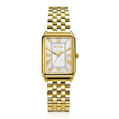 Zinzi Elegance horloge 28mm witte w.plaat gg.st.band