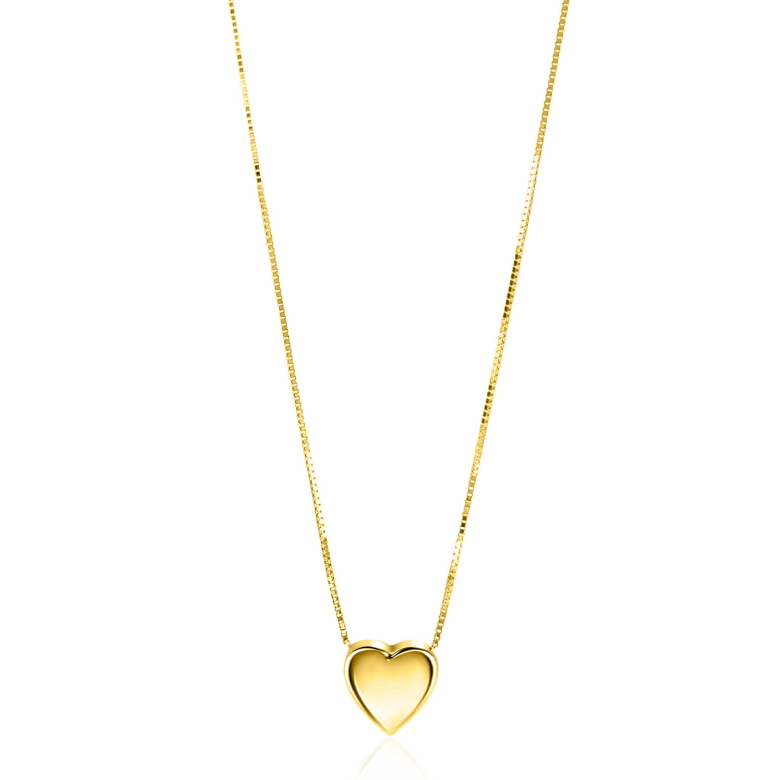 ZINZI Gold 14 karat gold Venetian chain 45cm with graceful smooth